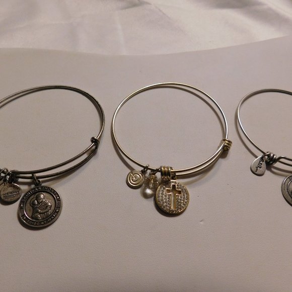 Bella Ryann,, Alex Ani St. Anthony Bracelets and Love this Life Cross Bracelets - Picture 1 of 8